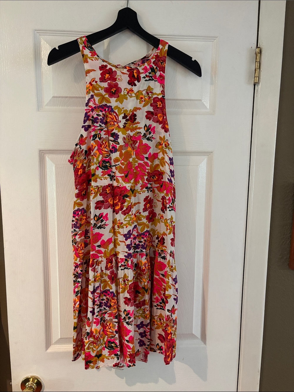 NATURAL LIFE Hallie Floral Halter Mini Dress